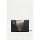 Bolso de hombro Chamy - Negro/Plata