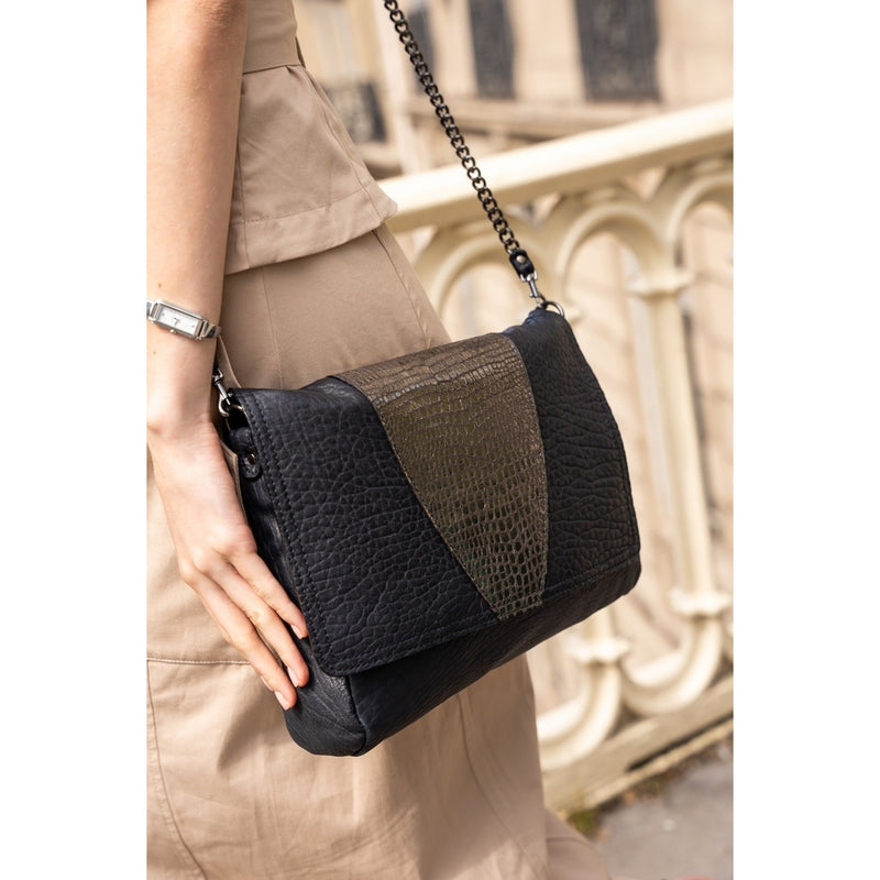 Sac À Bandoulière Chamy - Noir/Argent