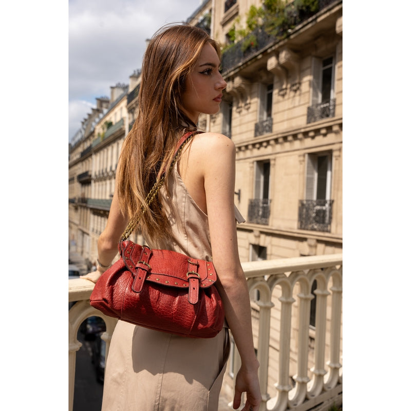 Sac À Bandoulière Donna - Rouge Cerise