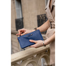 Small leather goods Nina - Navy blue