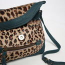 Bolso de hombro Giulia - Leopardo/Petróleo