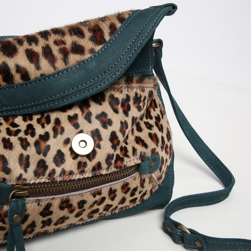 Sac À Bandoulière Giulia - Leopard/Petroil