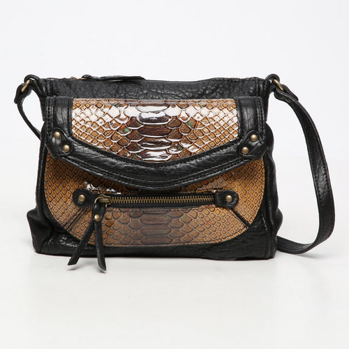 Sac À Bandoulière Giulia - Black/ Python