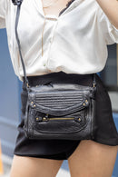 Sac À Bandoulière Giulia - Agneau Noir