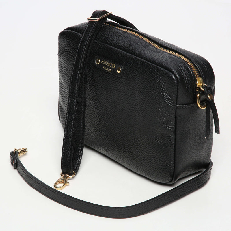 Sac À Bandoulière Maelys - Vachette Noir