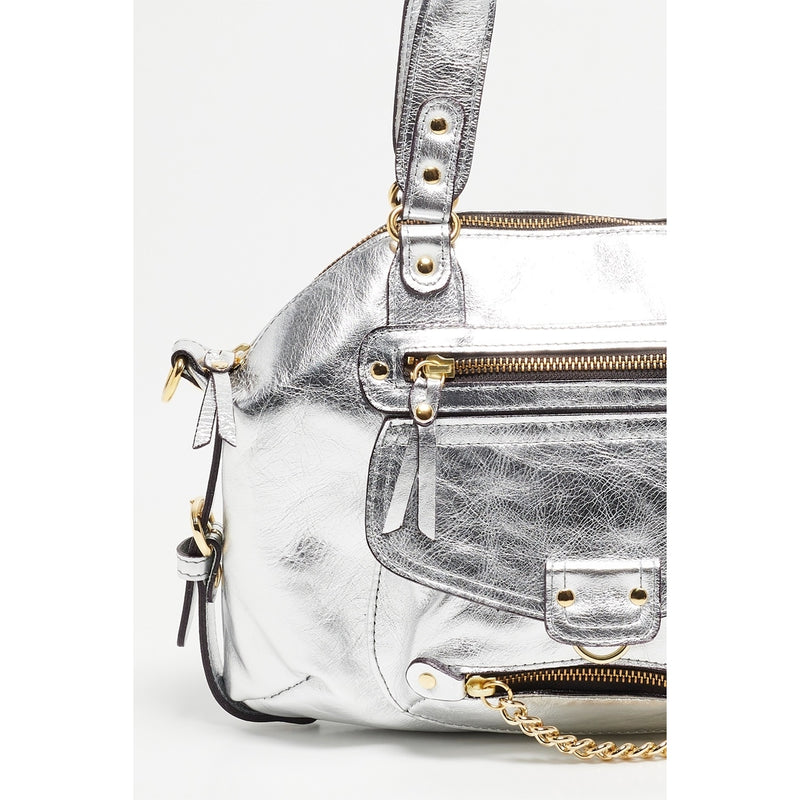 Mini Odelia Handbag - Silver