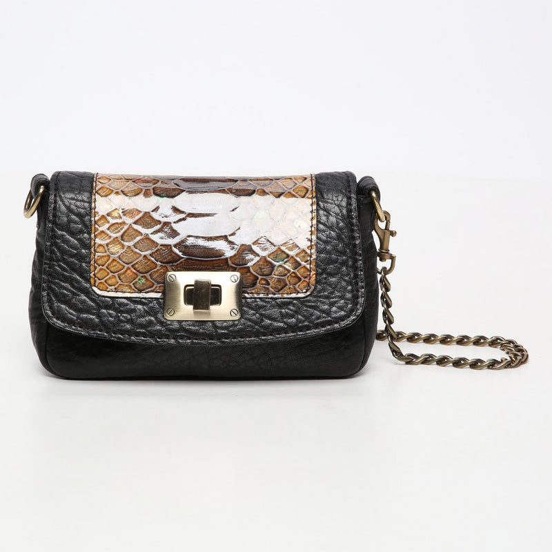 Sac À Bandoulière Lillie - Black/ Python