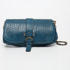 Borsa a tracolla - Bellezza - Pelle di capra blu