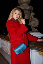 Borsa a tracolla - Bellezza - Pelle di capra blu