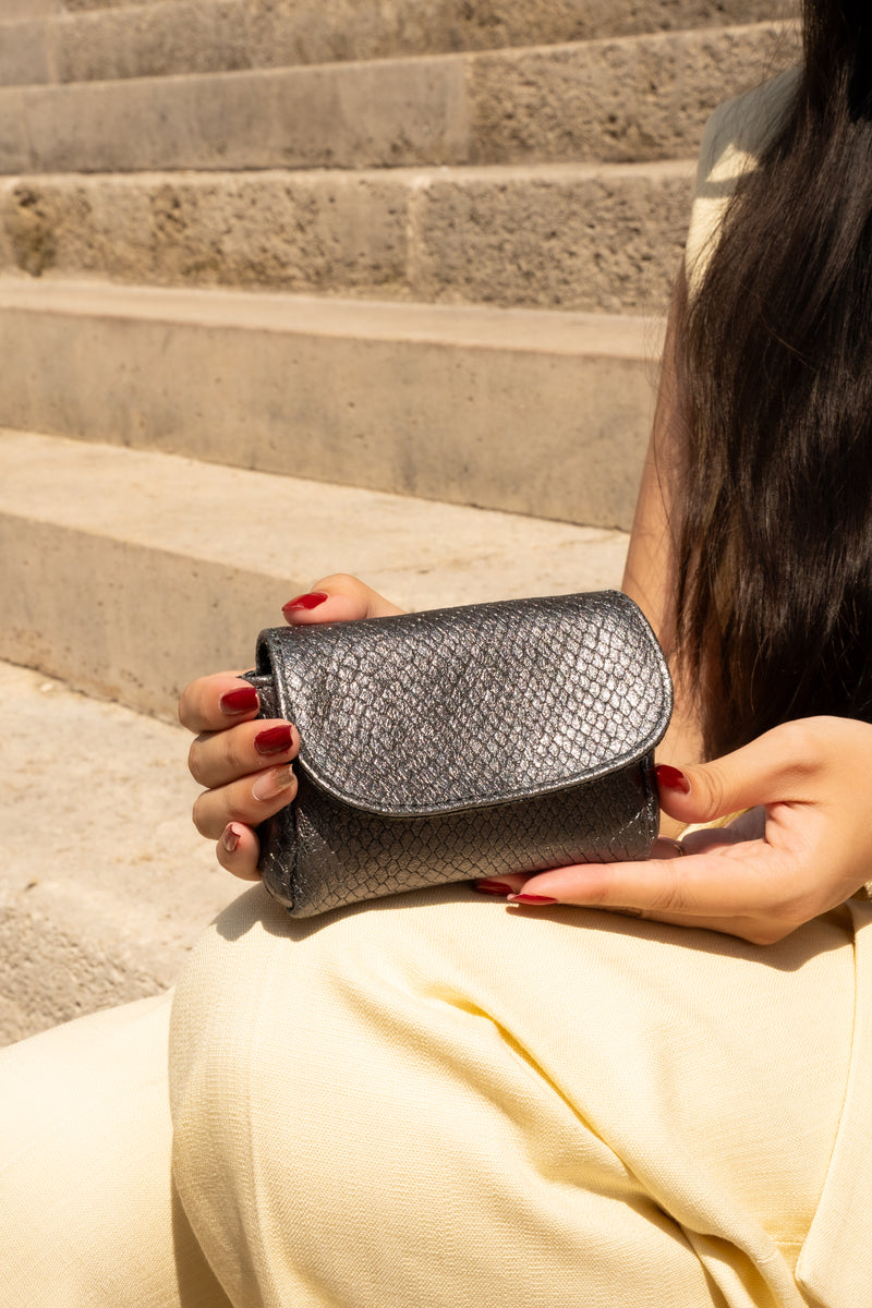 Petit Sac A Rabat  Friend - Argent