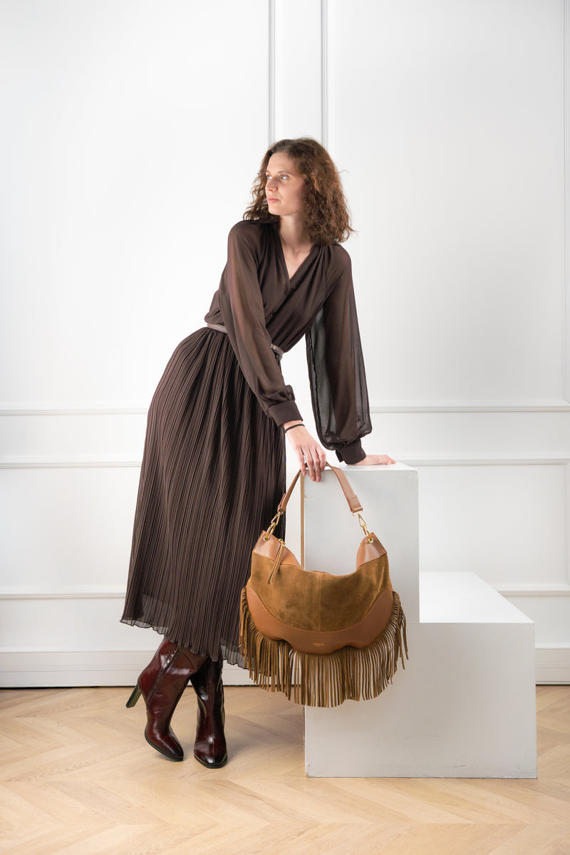 Sac A Bandouliere Kael Frange - Camel