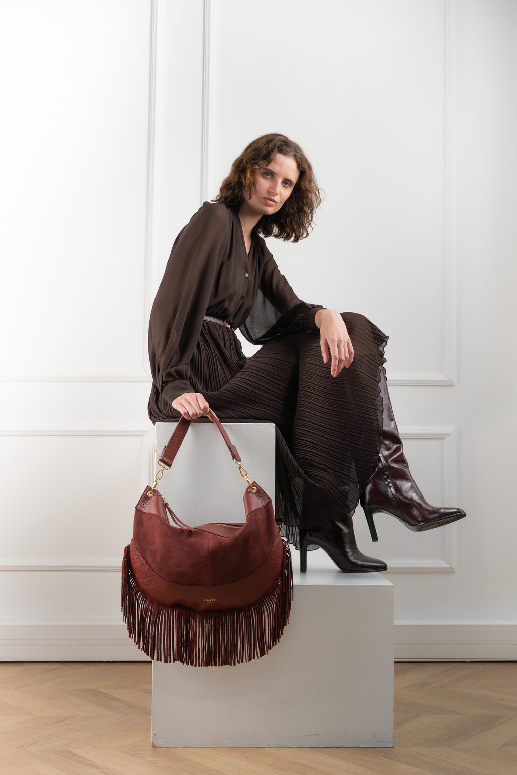 Sac À Bandouliere Kael Frange - Bordeaux