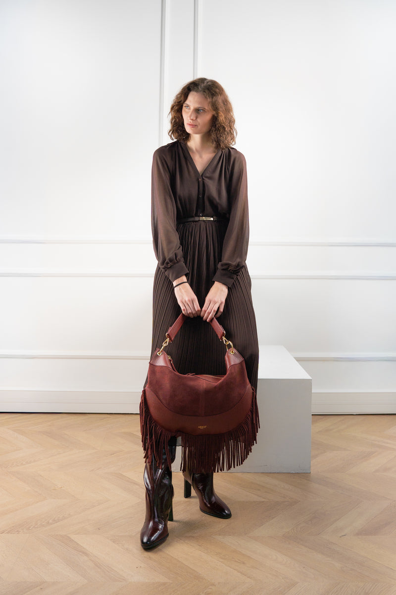 Sac A Bandouliere Kael Frange - Bordeaux