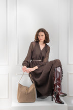 Sac à Bandoulière - Lexi - Taupe