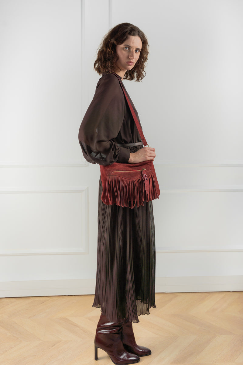 Sac A Bandouliere Nox - Bordeaux