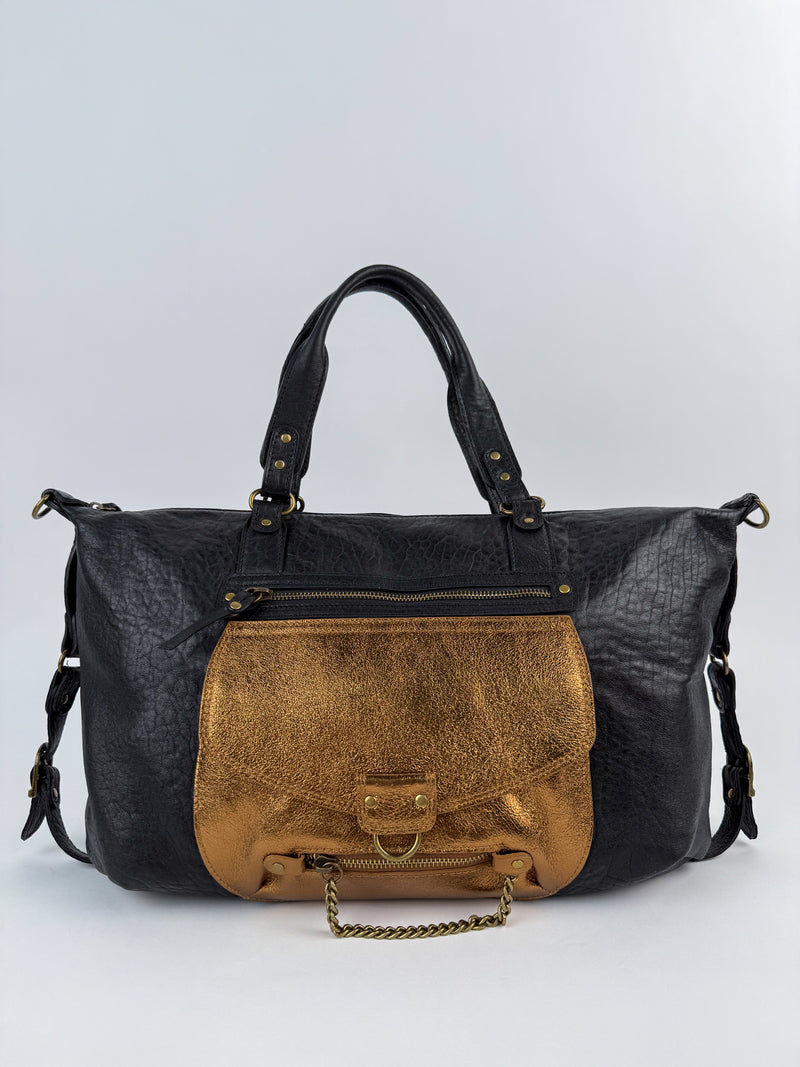 Sac A Main Odelia - Noir /Metallique Bronze