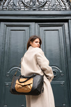 Sac à Main - Odelia - Noir / Métallique Bronze