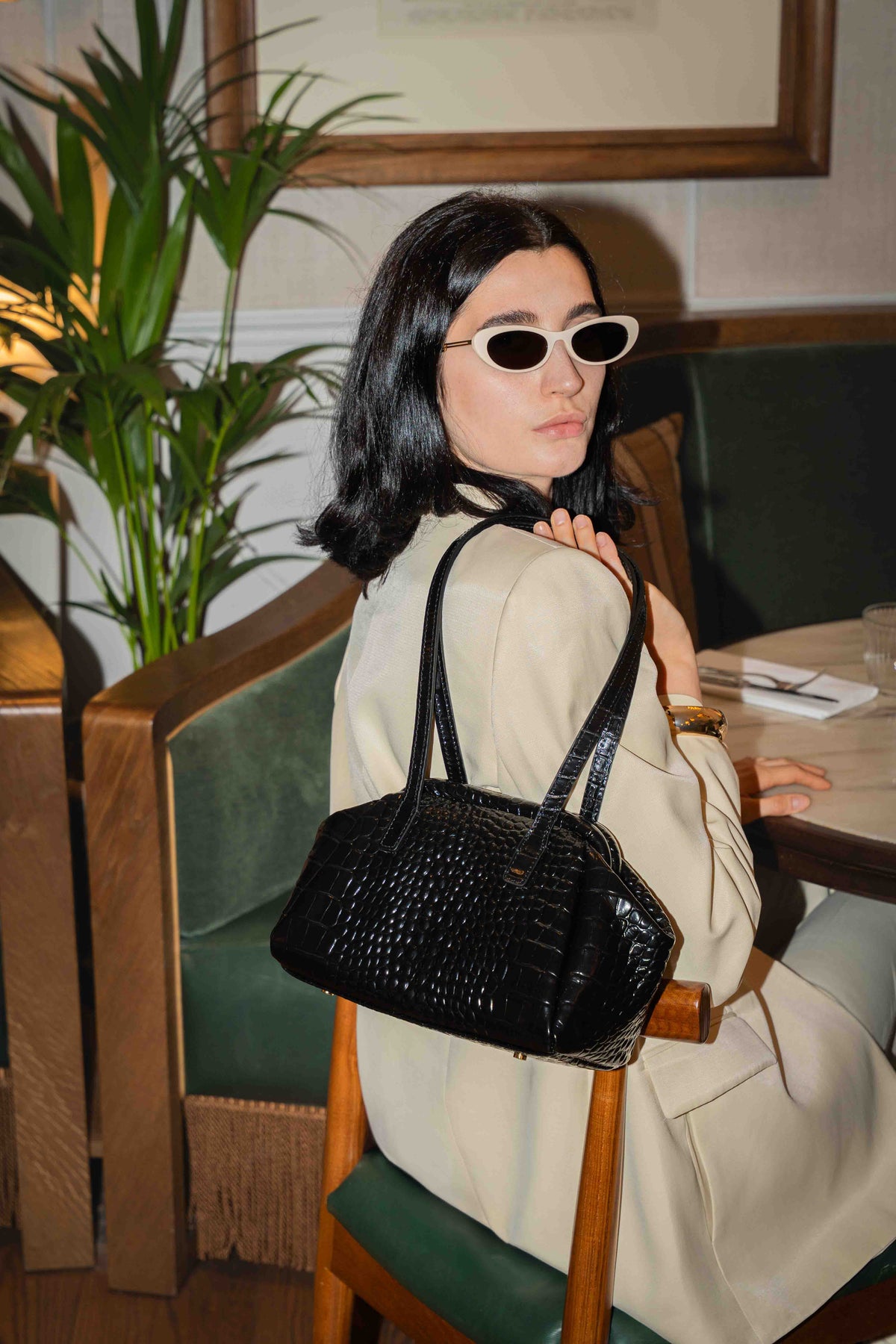 Sac Porté Épaule - Vale - Noir