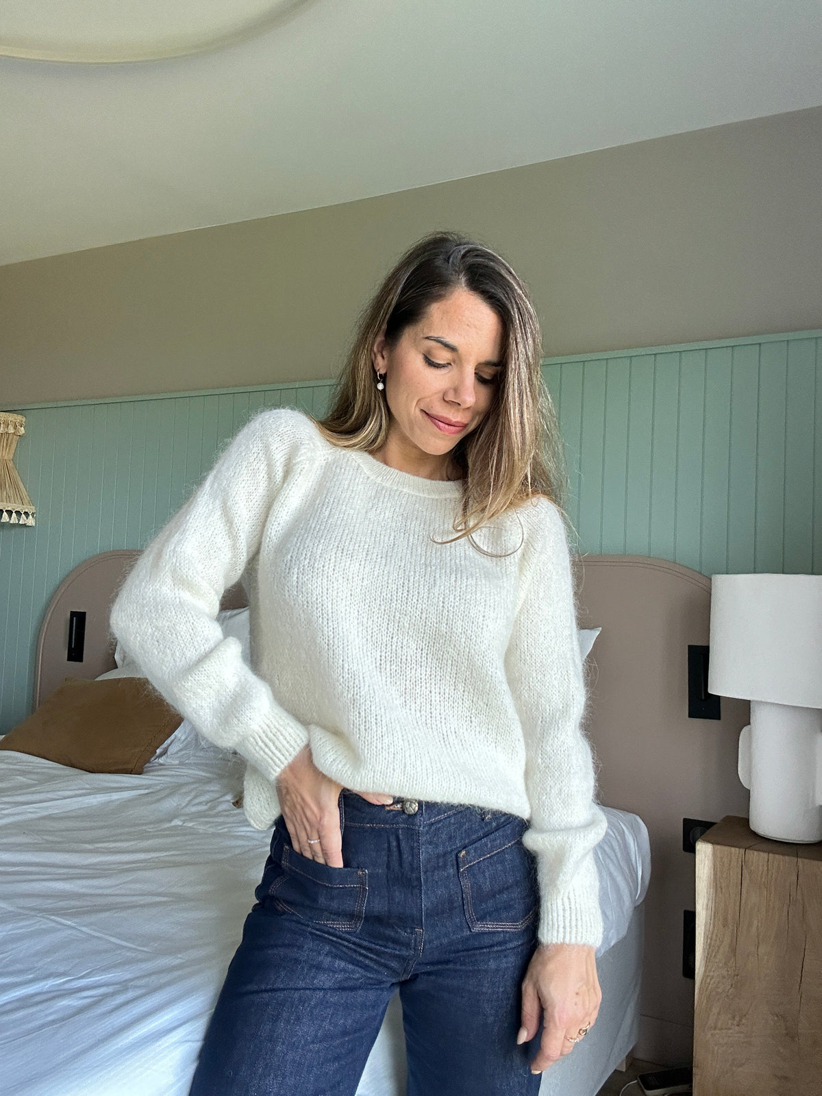 Anna white jumper