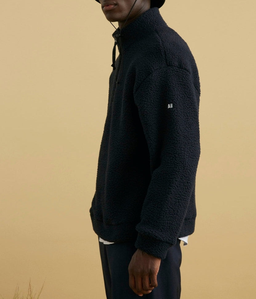 Polaire 1/2 Zip - Noir - Homme