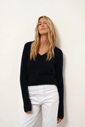 Jersey Cuello V 4 Hilos - Abby - Navy