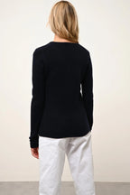 Jersey Cuello V 4 Hilos - Abby - Navy