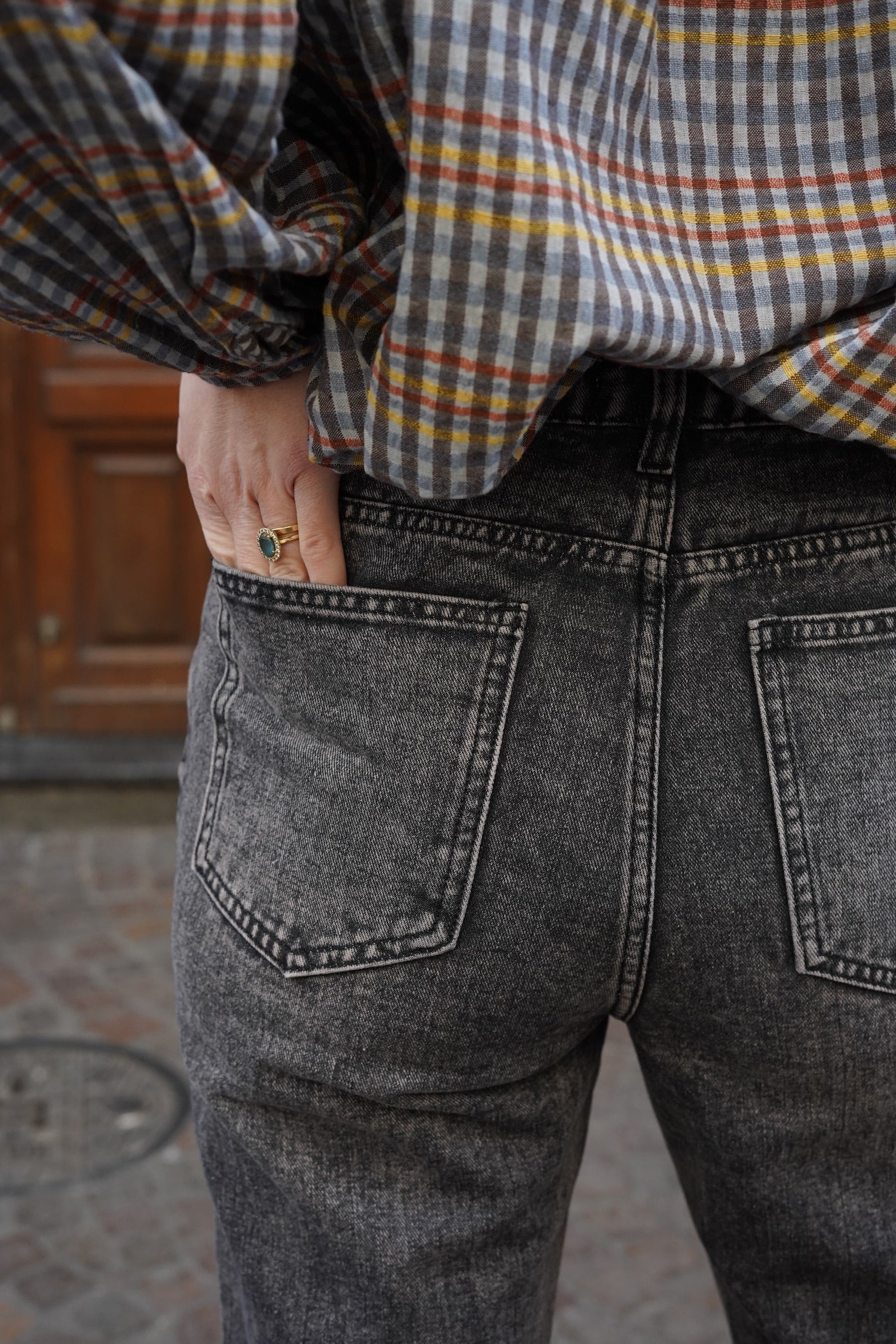 Dark Gray Charlie Denim Jeans