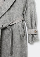 Manteau D'Alpaga Gris