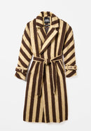 Manteau D'Alpaga À Rayures Jaunes