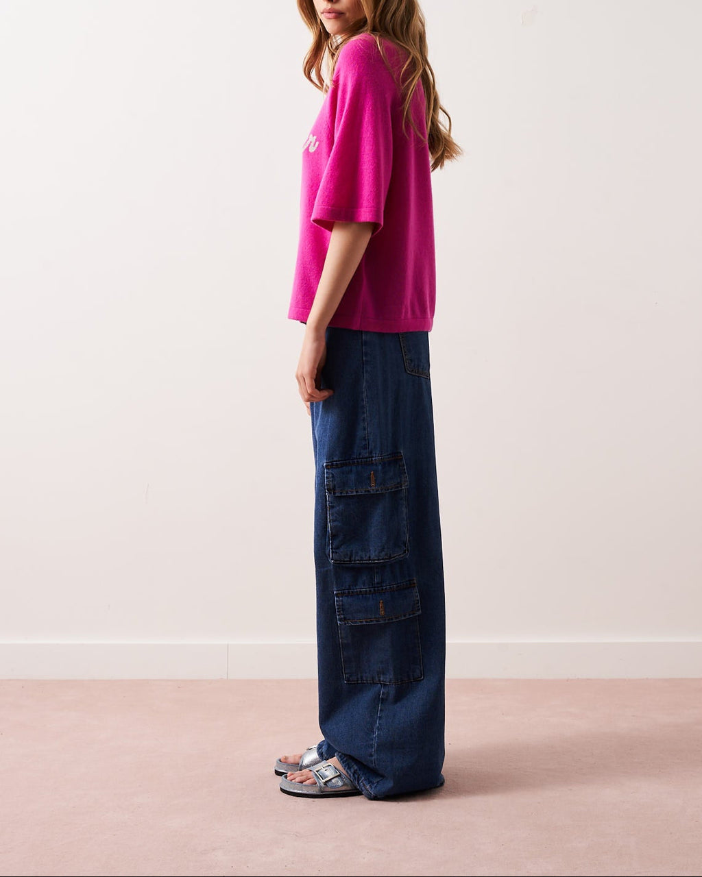 Pull Col R Mcr 3/4 Elea - Wonder Lollipop - 100% Cachemire 12Gg - Femme