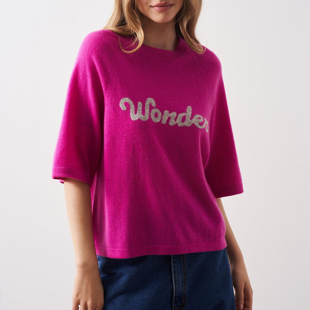 Pull Col R Mcr 3/4 Elea - Wonder Lollipop - 100% Cachemire 12Gg - Femme