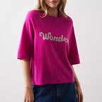 Pull Col R Mcr 3/4 Elea - Wonder Lollipop - 100% Cachemire 12Gg - Femme