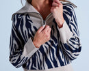 Absolut Cashmere - Zebre Mago Long Sleeve High Neck Sweater - Zebre Greige - Women