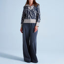 Absolut Cashmere - Zebre Mago Long Sleeve High Neck Sweater - Zebre Greige - Women