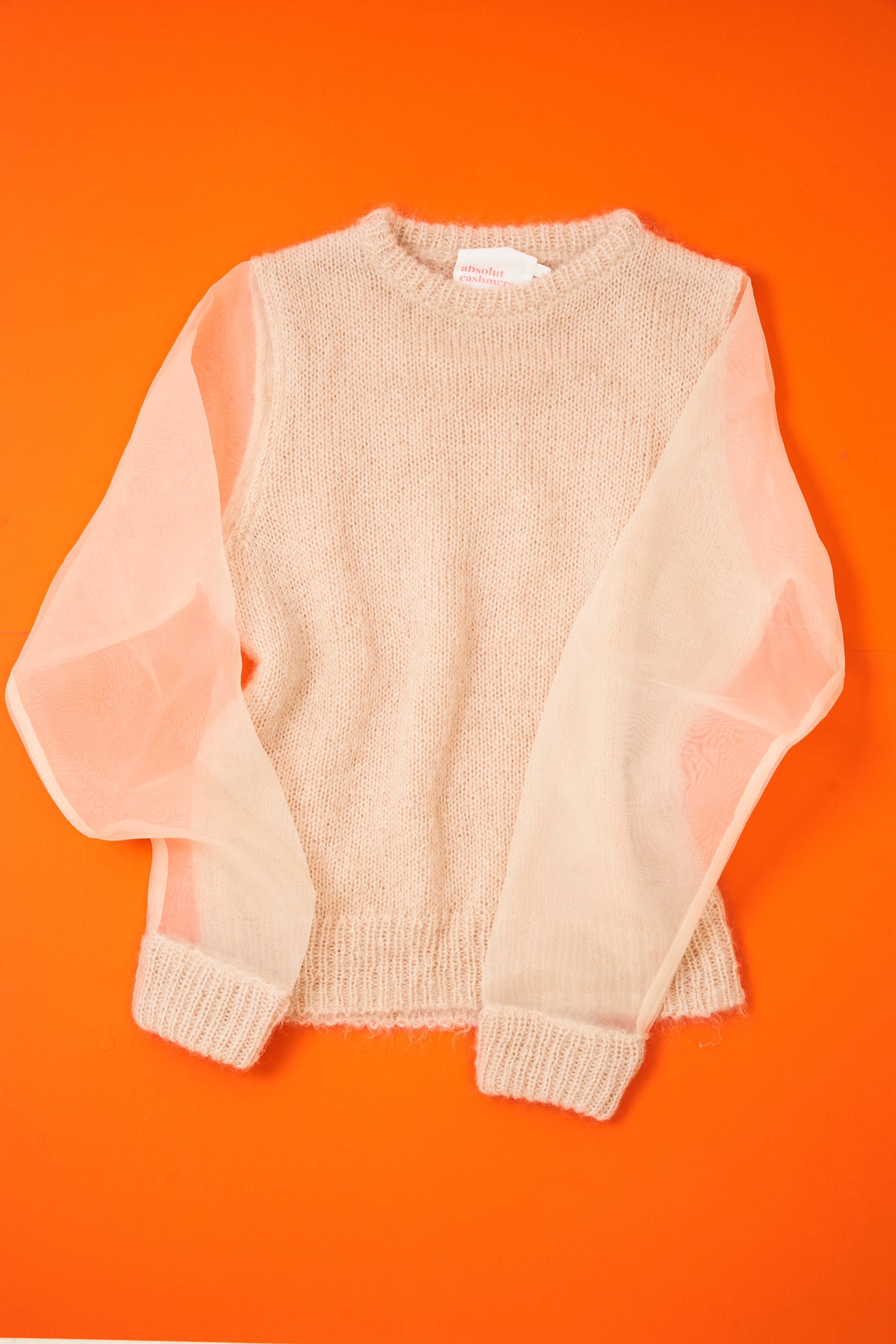 Pull Manches Chaine Et Trame Biscuit