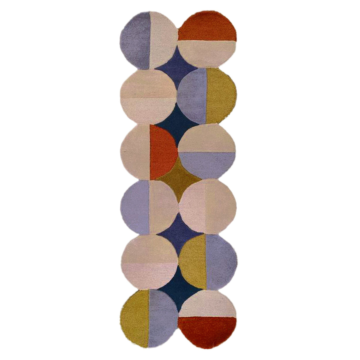 Mia Ellipse Wool Runner Rug