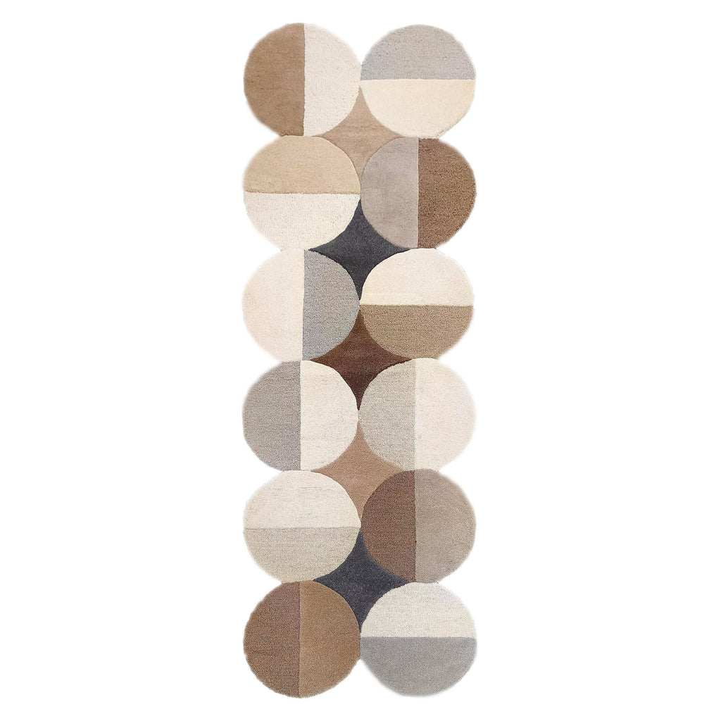 Mia Ellipse Wool Runner Rug