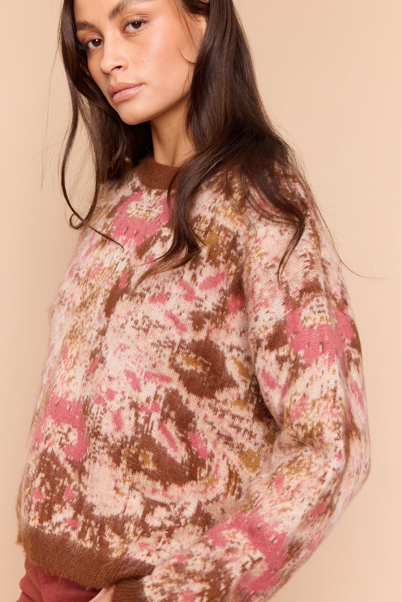 Pull Abstract - Beige