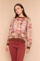 Pull Abstract - Beige