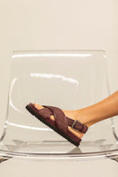 Sandalia Bianca Rafia Burdeos