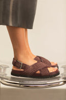 Sandalia Bianca Rafia Burdeos