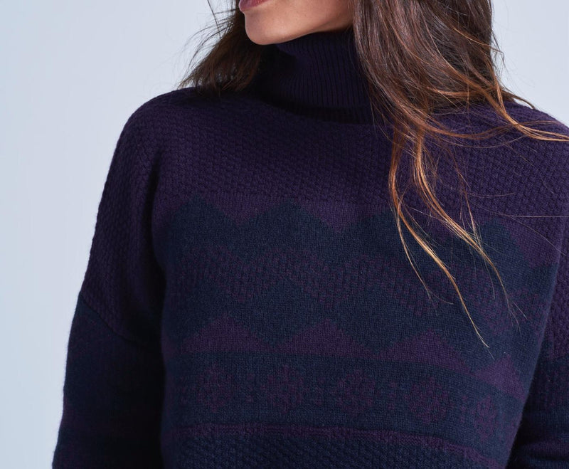 Pull Jacquard Montagne Avalanche - Avalanche Aubergine - Femme