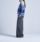 Absolut Cashmere - Jersey Avalanche Mountain Jacquard - Avalanche Light China Grey - Mujer