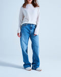 Leone Hooded Cardigan with Rolled Edges - White - 100% 12GG Cashmere - Unisex