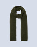 Jordan Rolled-Edge Scarf - Khaki - 100% Cashmere 12Gg - Unisex