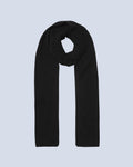 Écharpe Finitions Roulettées Jordan - Noir - 100% Cachemire 12Gg - Mixte