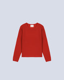 Absolut Cashmere - Kaira Round Neck Sweater - Cherry - 100% Cashmere 12Gg - Women