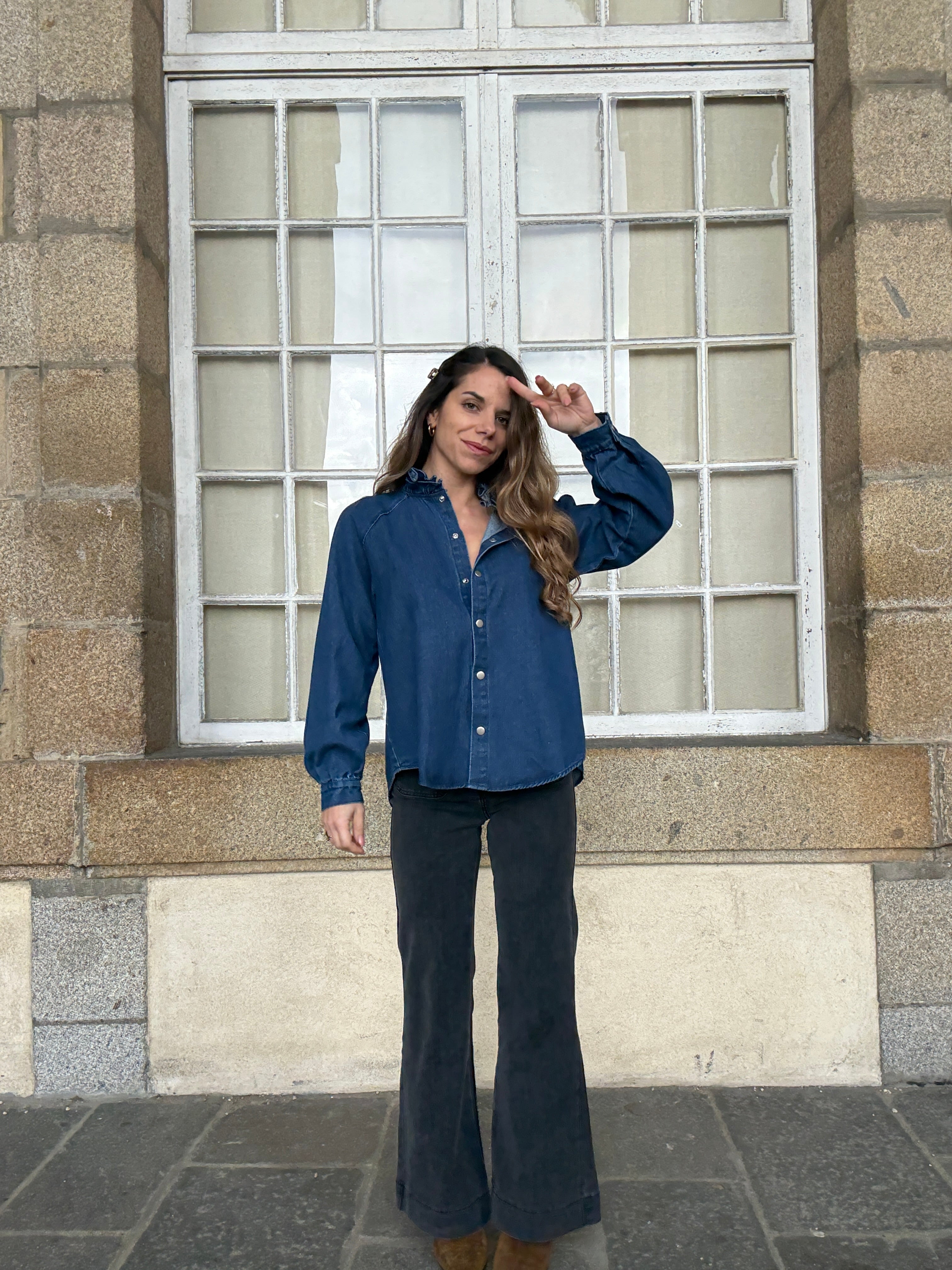 Surchemise en jean Livia