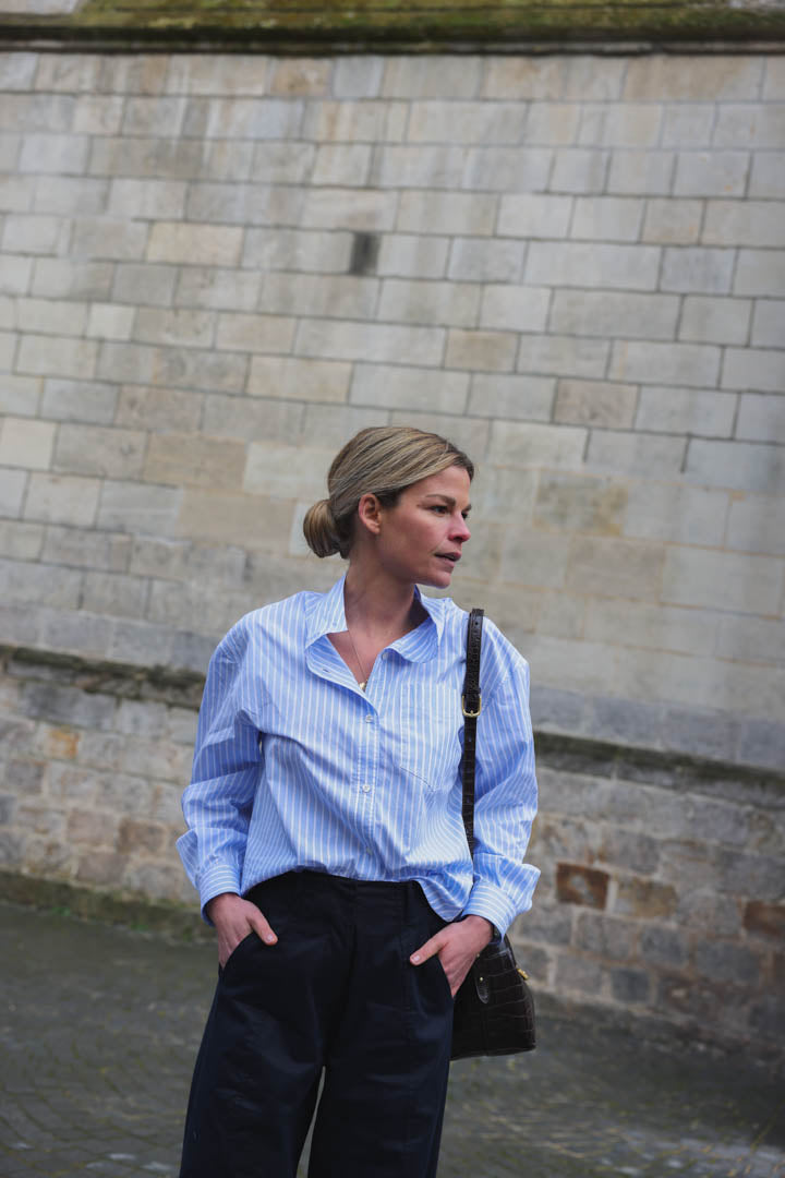 Chemise Paola Rayure Bleu Ciel
