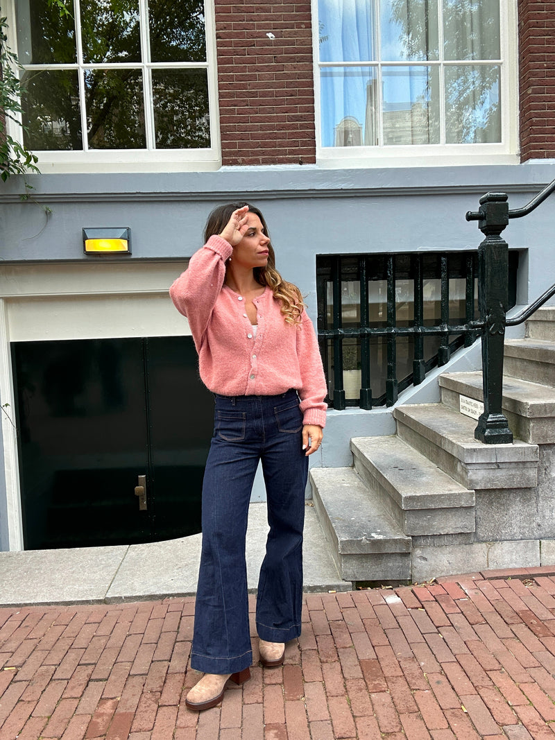 Cardigan Charlie Vieux Rose